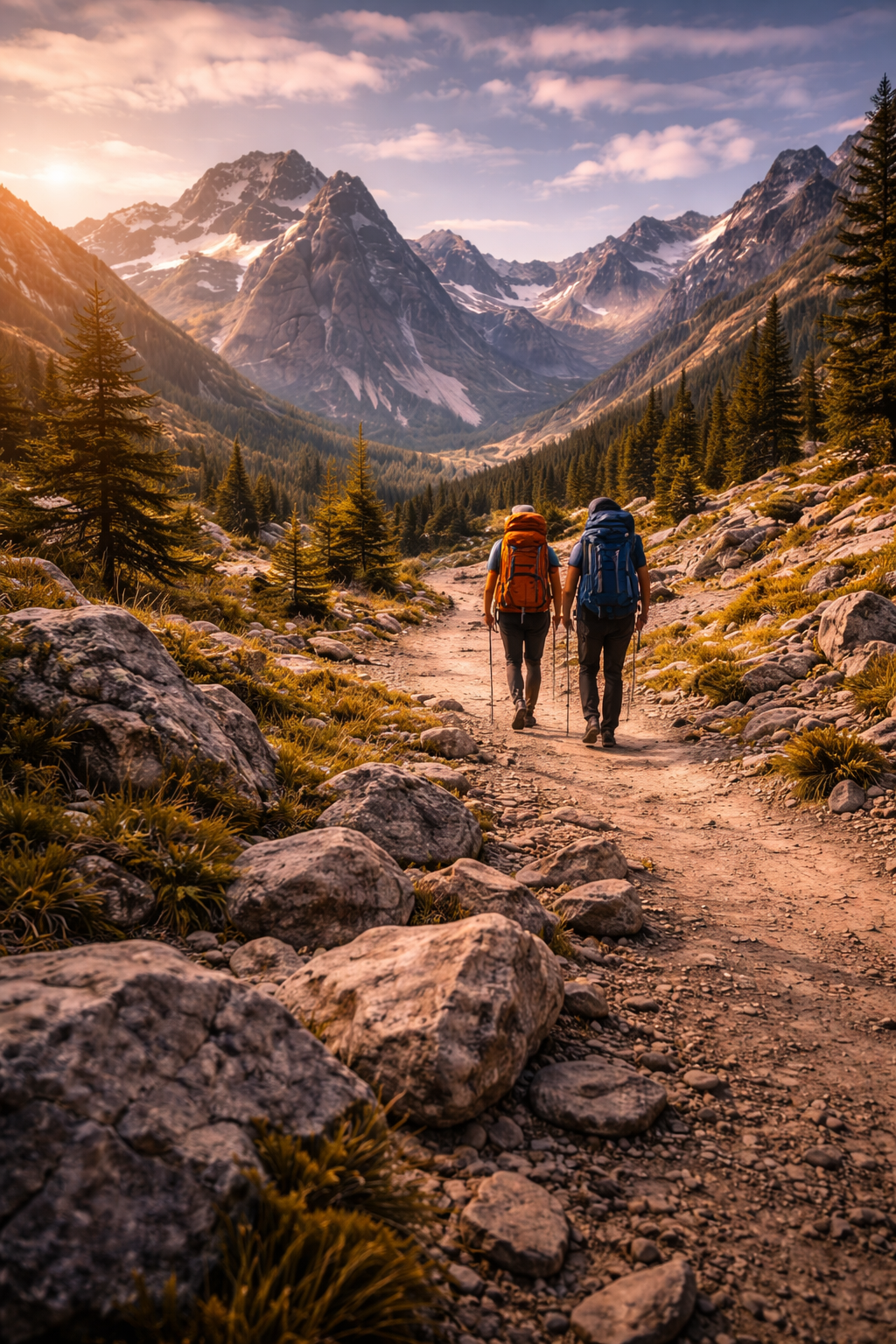 Beautiful mountain lake in Pamir Mountains of Tajikistan and Kyrgyzstan
