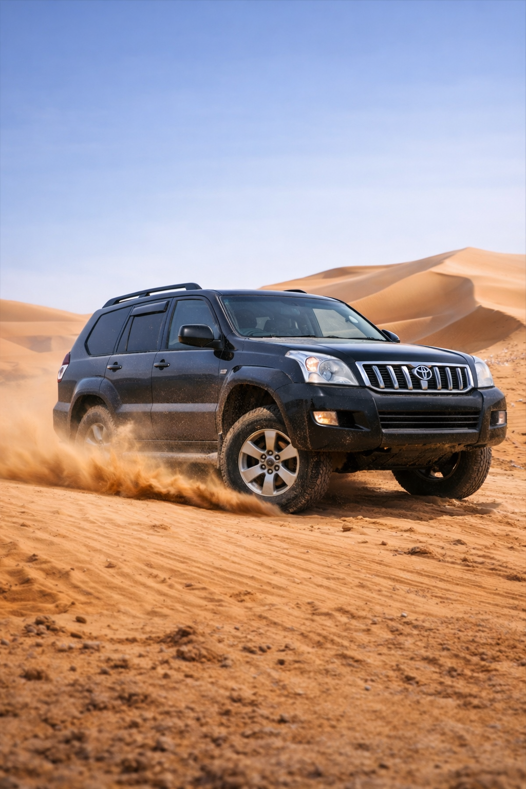 Toyota Land Cruiser 4x4 rental for tourists in Kyrgyzstan