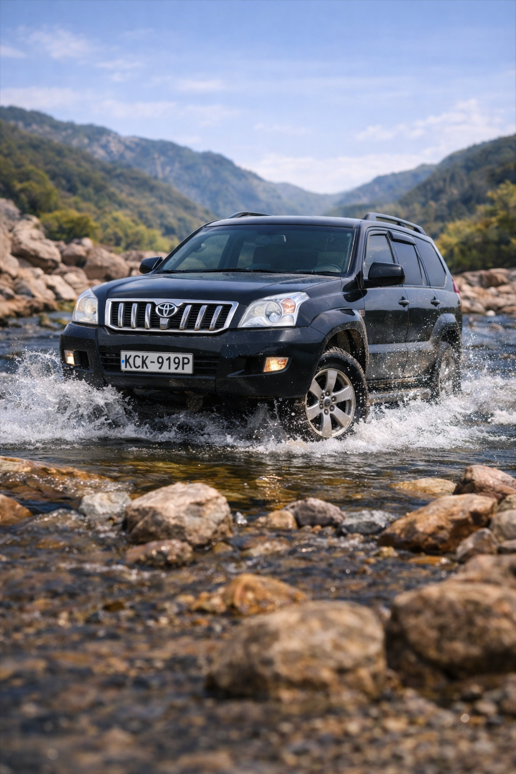 Toyota Land Cruiser 4x4 rental for tourists in Kyrgyzstan